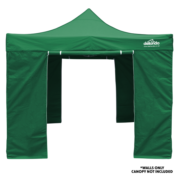 Sealey DG144 │ Dellonda Premium Side Walls/Doors/Windows for Gazebo/Marquee, Fits 2 x 2m Models - Dark Green