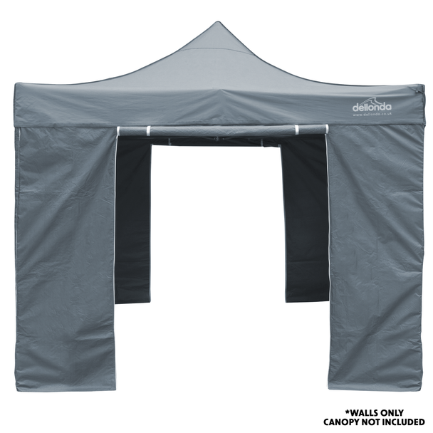 Sealey DG145 │ Dellonda Premium Side Walls/Doors/Windows for Gazebo/Marquee, Fits 2 x 2m Models - Grey