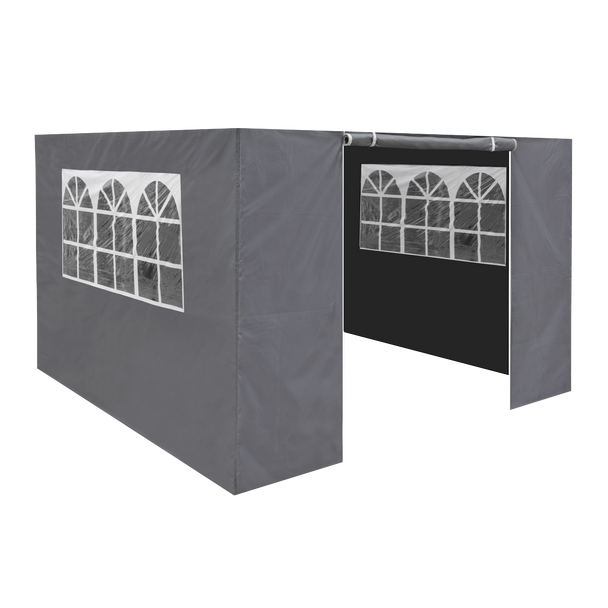 Sealey DG145 │ Dellonda Premium Side Walls/Doors/Windows for Gazebo/Marquee, Fits 2 x 2m Models - Grey