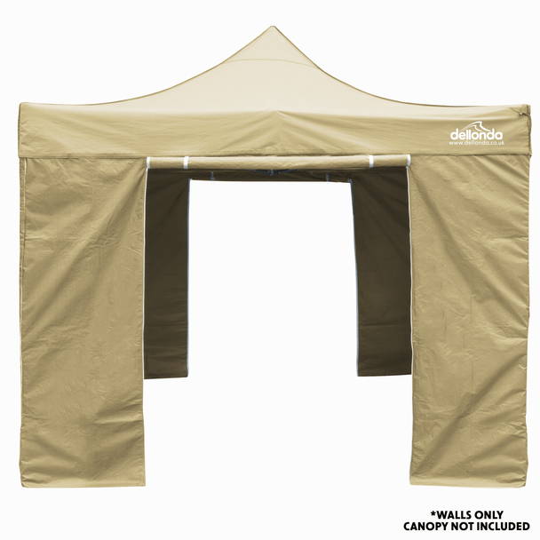 Sealey DG146 │ Dellonda Premium Gazebo/Marquee Side Walls/Doors/Windows, Fits 3 x 3m Models - Beige