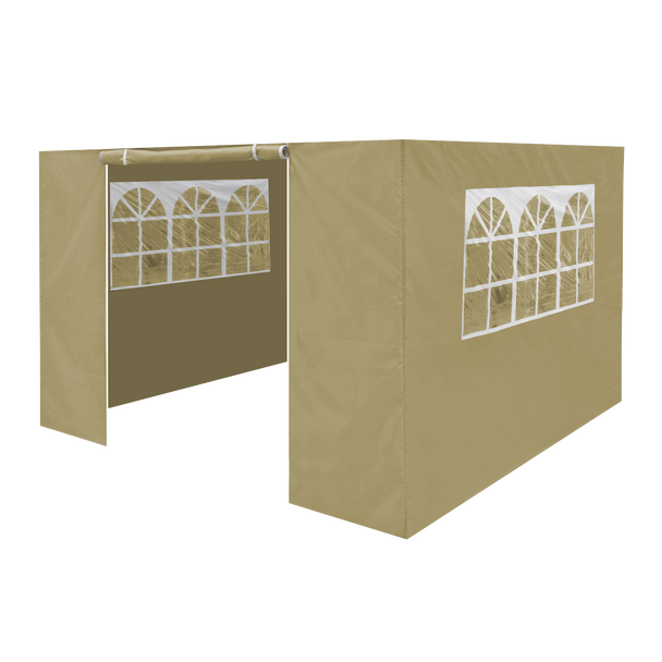 Sealey DG146 │ Dellonda Premium Gazebo/Marquee Side Walls/Doors/Windows, Fits 3 x 3m Models - Beige