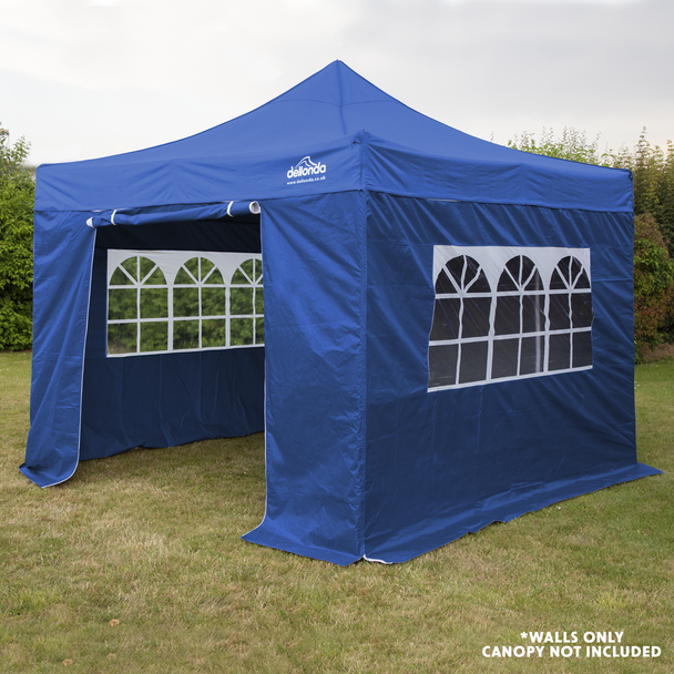 Sealey DG147 │ Dellonda Premium Gazebo/Marquee Side Walls/Doors/Windows, Fits 3 x 3m Models - Blue