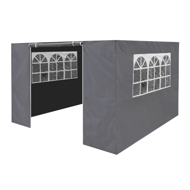 Sealey DG149 │ Dellonda Premium Gazebo/Marquee Side Walls/Doors/Windows, Fits 3 x 3m Models - Grey