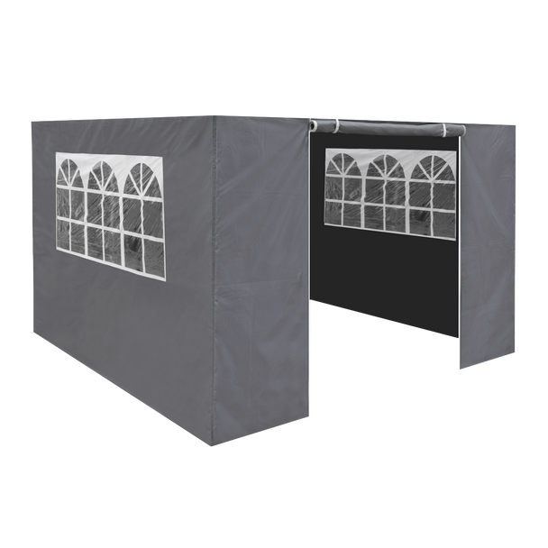 Sealey DG149 │ Dellonda Premium Gazebo/Marquee Side Walls/Doors/Windows, Fits 3 x 3m Models - Grey