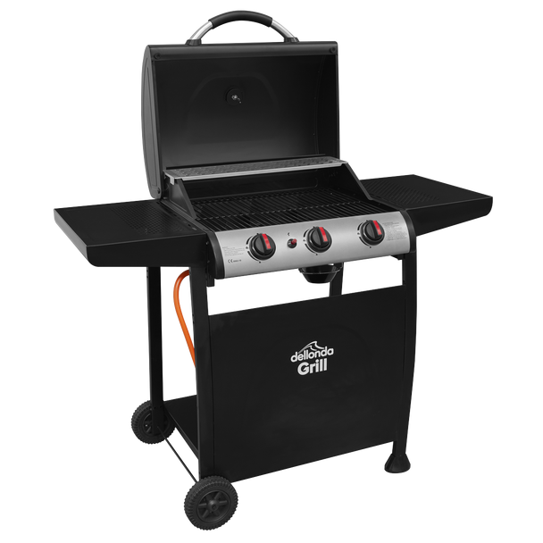 Sealey DG14 │ Dellonda 3 Burner Gas BBQ Grill with Piezo Ignition & Thermometer