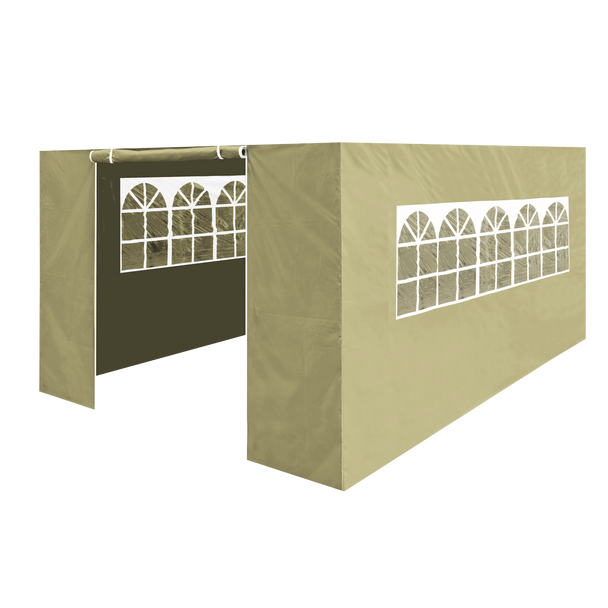 Sealey DG150 │ Dellonda Premium Side Walls/Doors/Windows for Gazebo/Marquee, Fits 3 x 4.5m Models - Beige
