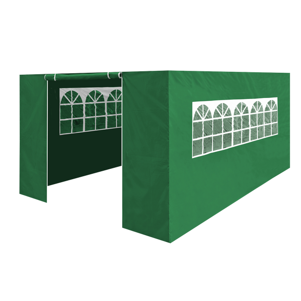 Sealey DG152 │ Dellonda Premium Side Walls/Doors/Windows for Gazebo/Marquee, Fits 3 x 4.5m Models - Dark Green