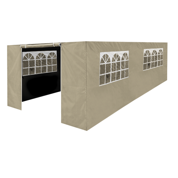 Sealey DG154 │ Dellonda Premium Side Walls/Doors/Windows for Gazebo/Marquee, Fits 3 x 6m Models - Beige