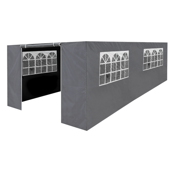 Sealey DG157 │ Dellonda Premium Side Walls/Doors/Windows for Gazebo/Marquee, Fits 3 x 6m Models - Grey
