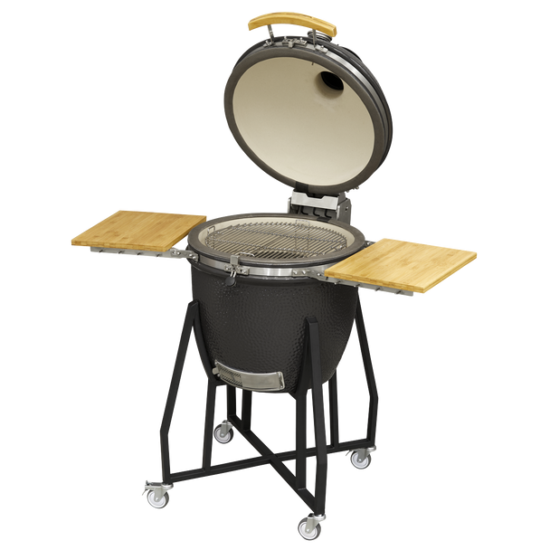 Sealey DG159 │ Dellonda Deluxe 22"(56cm) Ceramic Kamado Style BBQ with Wheeled Stand