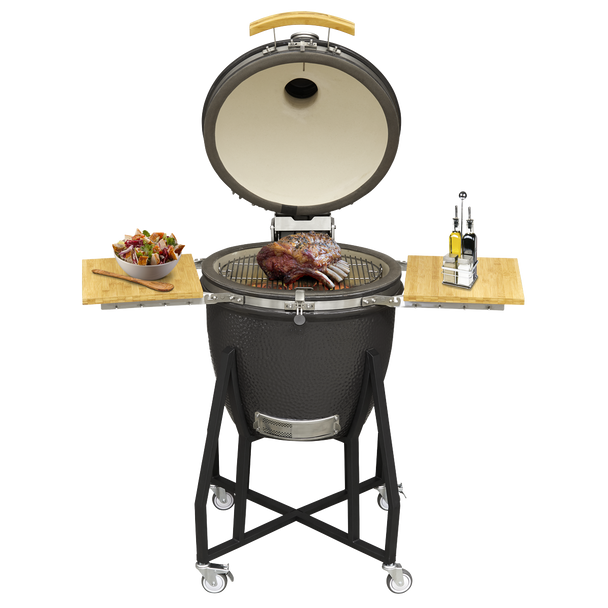Sealey DG159 │ Dellonda Deluxe 22"(56cm) Ceramic Kamado Style BBQ with Wheeled Stand