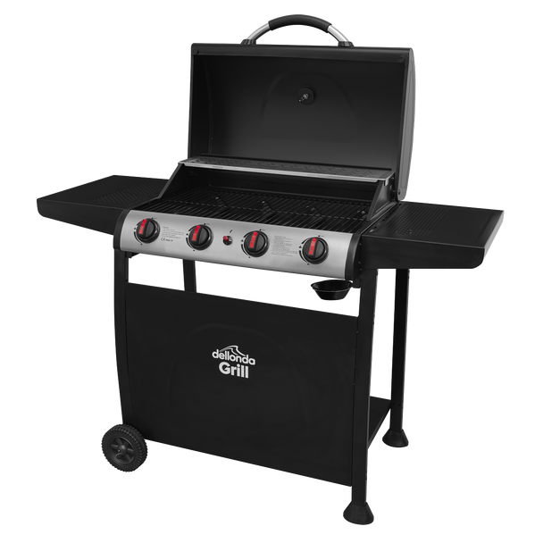 Sealey DG15 │ Dellonda 4 Burner Gas BBQ Grill with Piezo Ignition & Thermometer