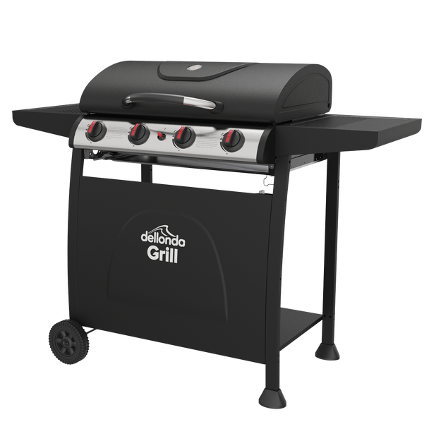 Sealey DG15 │ Dellonda 4 Burner Gas BBQ Grill with Piezo Ignition & Thermometer