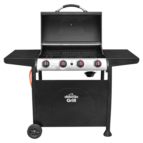 Sealey DG15 │ Dellonda 4 Burner Gas BBQ Grill with Piezo Ignition & Thermometer