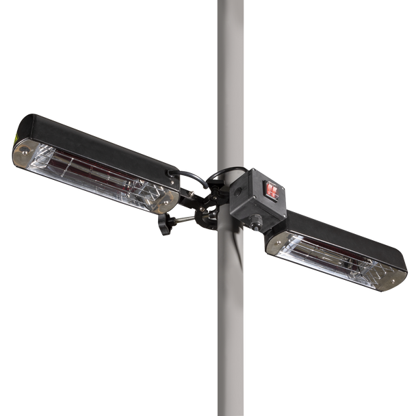 Sealey DG176 │ Dellonda Folding Parasol/Gazebo/Patio Outdoor Infrared Heater, Two Panels, Extra Long 5M Cable, 1600W