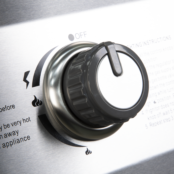 Sealey DG17 │ Dellonda 4+1 Burner Deluxe Gas BBQ Grill with Piezo Ignition & Thermometer - Stainless Steel