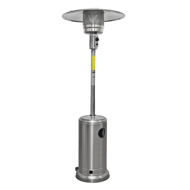 Sealey DG2 │ Dellonda Outdoor Garden Gas Patio Heater 13kW Commercial & Domestic Use, Stainless Steel