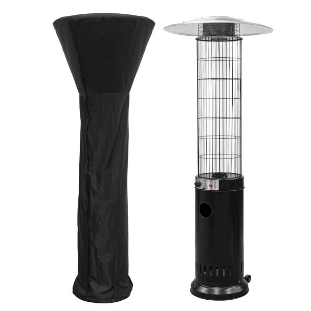 Sealey DG226 │ Dellonda Gas Patio Heater 13kW for Commercial & Domestic Use, Black, Supplied with Water-Resistant Cover