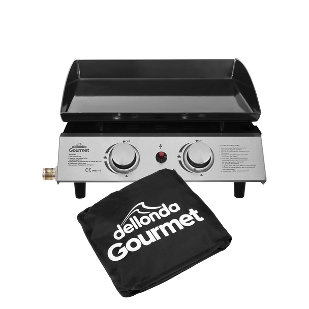 Sealey DG232 │ Dellonda 2 Burner Portable Gas Plancha & Cover