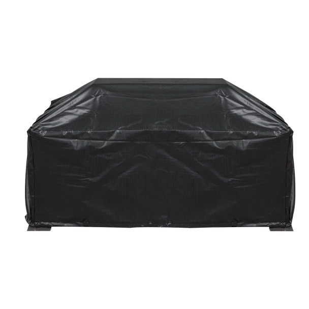 Sealey DG239 │ Dellonda 89cm Rectangular Outdoor Fire Pit, Antique Bronze Effect, Supplied with Water-Resistant Drawstring Cover