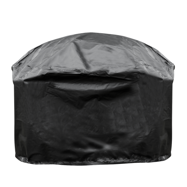 Sealey DG240 │ Dellonda 30" Deluxe Traditional Style Fire Pit, Fireplace, Outdoor Heater with Fire Poker , Safety Mesh Screen & Drawstring Cover - Slate Top