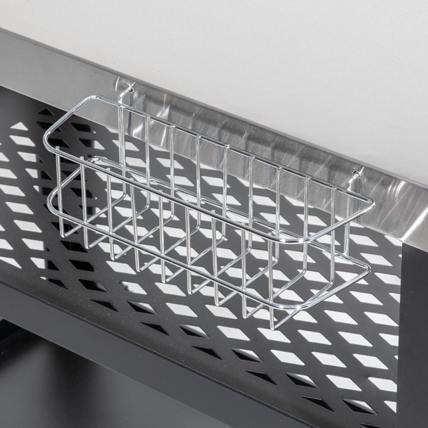 Sealey DG263 │ Dellonda Plancha Trolley with Utensil Holder - Stainless Steel Top