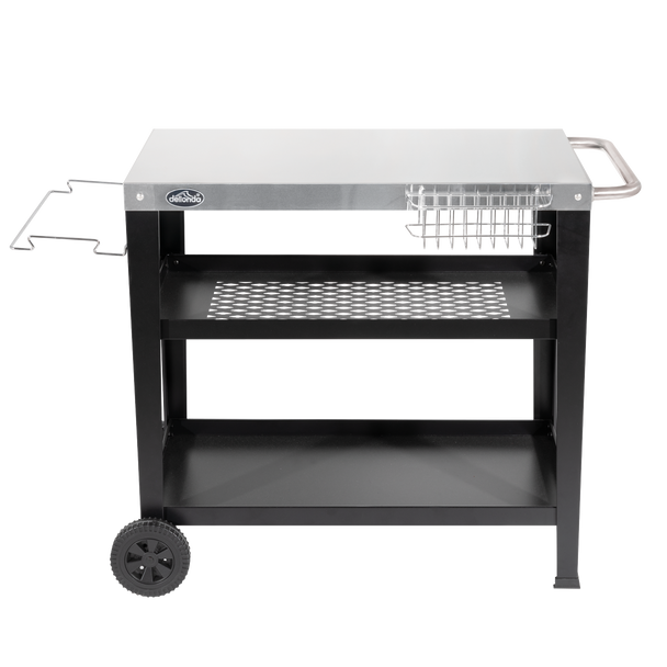 Sealey DG263 │ Dellonda Plancha Trolley with Utensil Holder - Stainless Steel Top