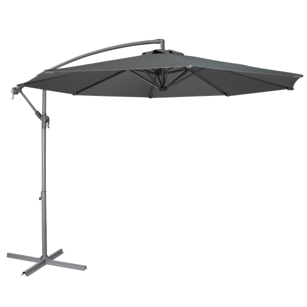 Sealey DG264 │ Dellonda Banana Parasol with Cover 3m - Grey