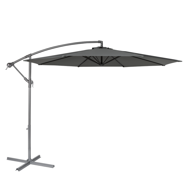Sealey DG264 │ Dellonda Banana Parasol with Cover 3m - Grey