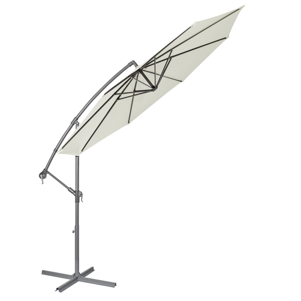 Sealey DG265 │ Dellonda Banana Parasol with Cover 3m - Cream