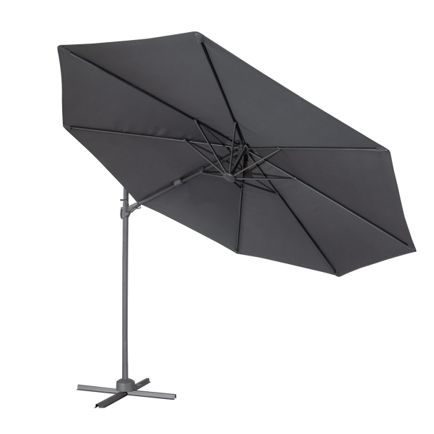 Sealey DG267 │ Dellonda Cantilever Parasol with 360° Rotation, Tilt & Cover 3m - Grey