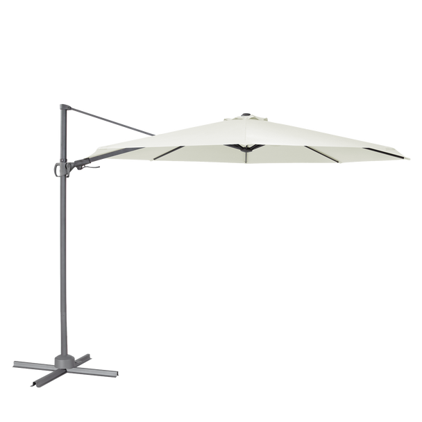Sealey DG268 │ Dellonda Cantilever Parasol with 360° Rotation, Tilt & Cover 3m - Cream