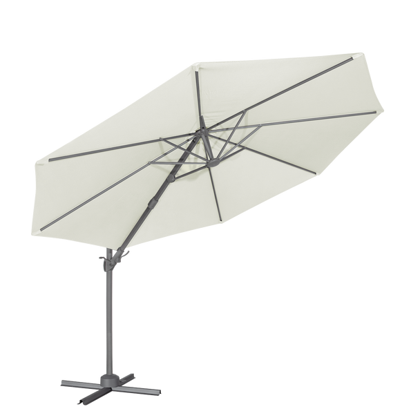 Sealey DG268 │ Dellonda Cantilever Parasol with 360° Rotation, Tilt & Cover 3m - Cream
