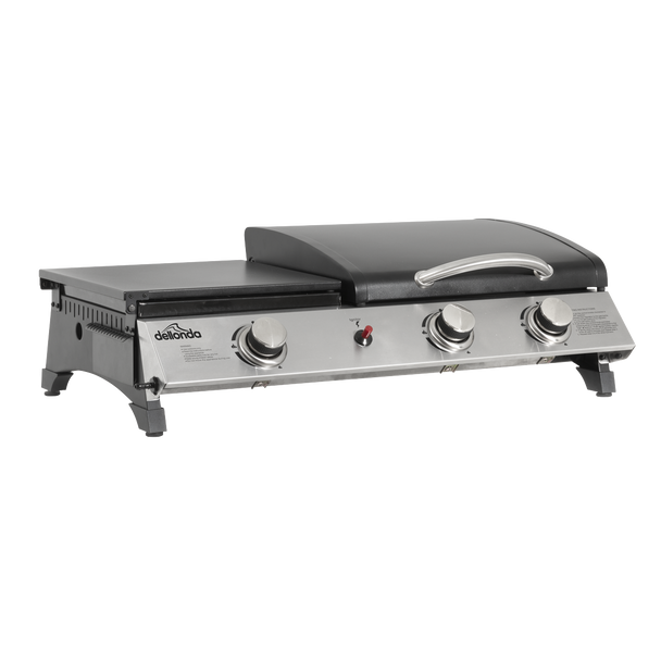 Sealey DG276 │ Dellonda 3 Burner Stainless Steel Portable Gas Plancha/Grill 8.5kW