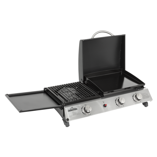 Sealey DG276 │ Dellonda 3 Burner Stainless Steel Portable Gas Plancha/Grill 8.5kW