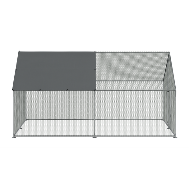 Sealey DG279 │ Dellonda Walk-In Galvanized Steel Chicken Run with Roof Cover & PVC Coated Chicken Wire