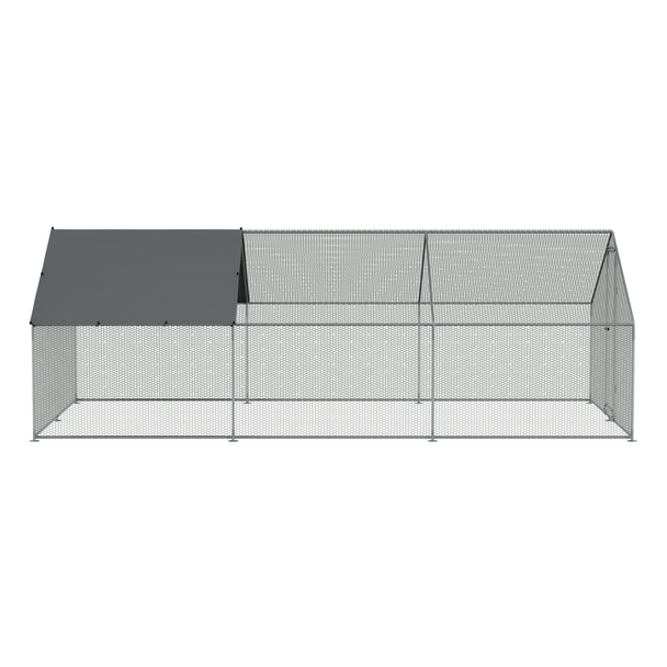 Sealey DG280 │ Dellonda Walk-In Galvanized Steel Chicken Run with Roof Cover & PVC Coated Chicken Wire