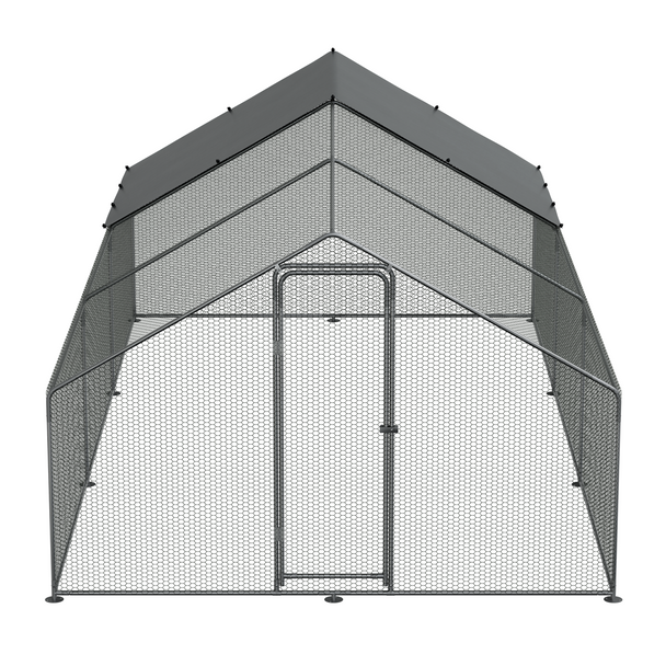 Sealey DG280 │ Dellonda Walk-In Galvanized Steel Chicken Run with Roof Cover & PVC Coated Chicken Wire