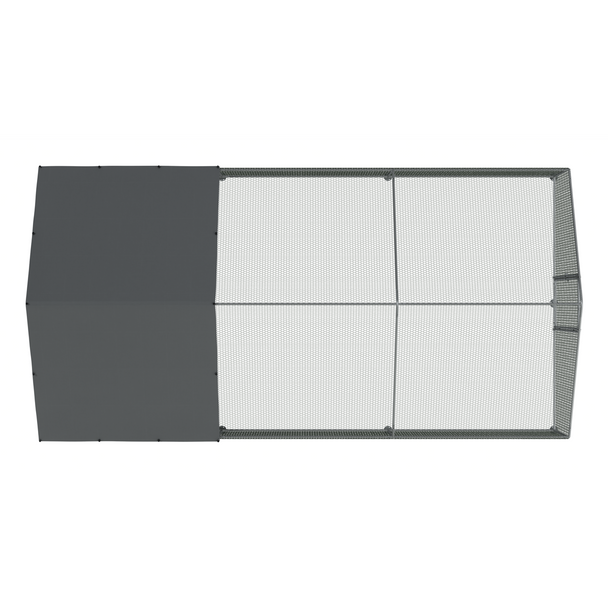 Sealey DG280 │ Dellonda Walk-In Galvanized Steel Chicken Run with Roof Cover & PVC Coated Chicken Wire