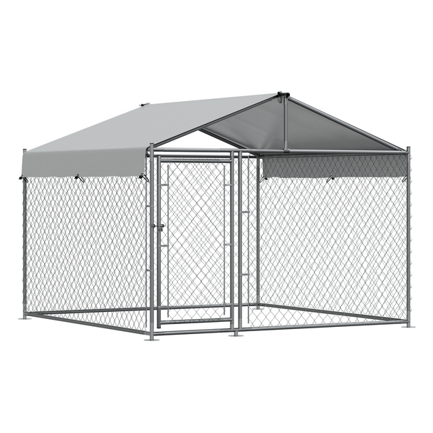 Sealey DG281 │ Dellonda Galvanised Steel Dog Kennel with Roof Cover & Chain Link Fencing