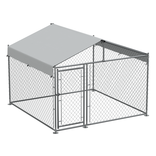 Sealey DG281 │ Dellonda Galvanised Steel Dog Kennel with Roof Cover & Chain Link Fencing