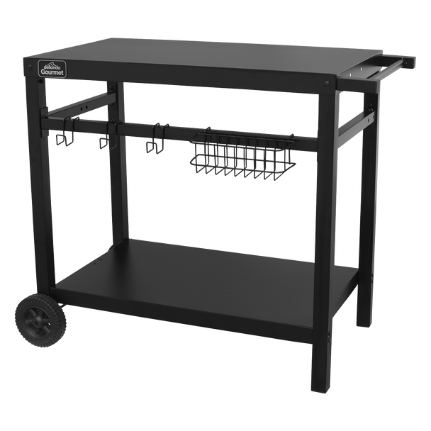 Sealey DG45 │ Dellonda Plancha Trolley with Utensil Holder - Black