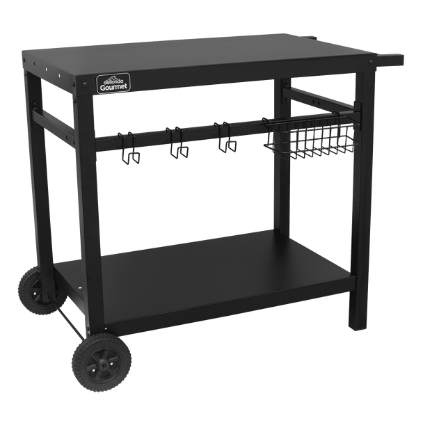 Sealey DG45 │ Dellonda Plancha Trolley with Utensil Holder - Black