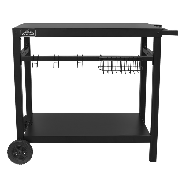 Sealey DG45 │ Dellonda Plancha Trolley with Utensil Holder - Black