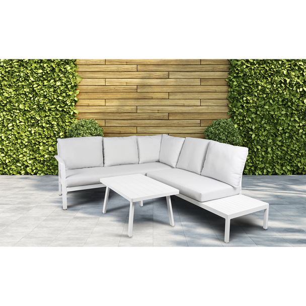 Sealey DG53 │ Dellonda Como Steel Bistro Set with Tempered Glass Tabletop 3pc