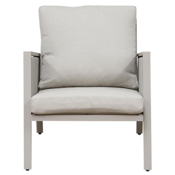 Sealey DG56 │ Dellonda Fusion Aluminium Outdoor Sofa, Arm Chairs & Coffee Table Set 4pc