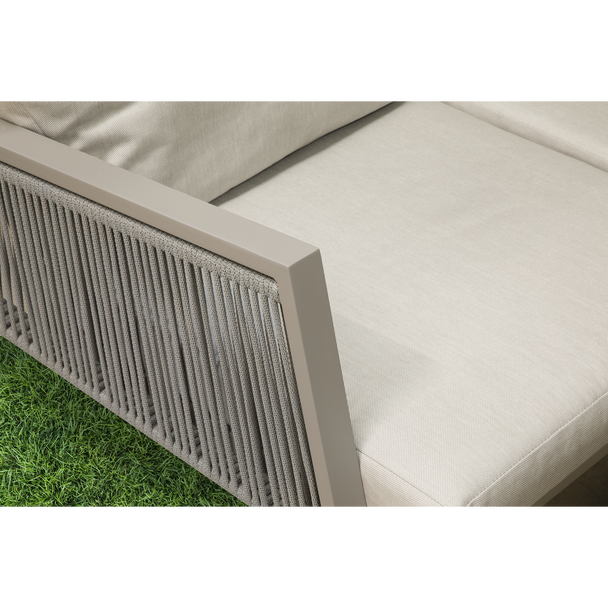 Sealey DG57 │ Dellonda Fusion Aluminium Outdoor Corner Sofa & Coffee Table Set 4pc