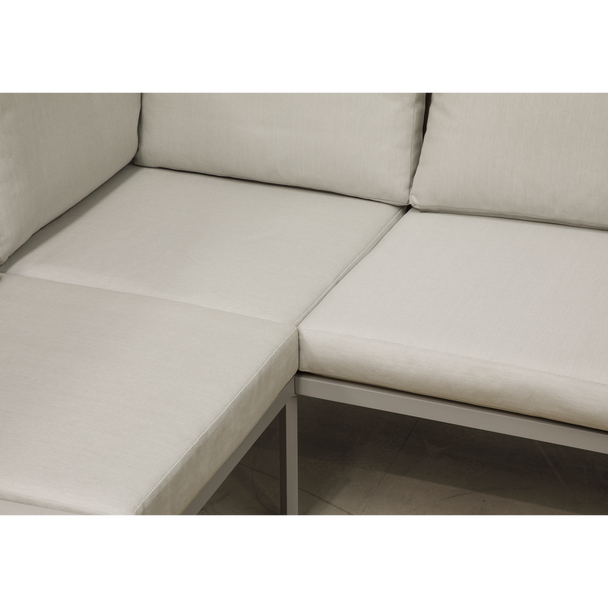 Sealey DG57 │ Dellonda Fusion Aluminium Outdoor Corner Sofa & Coffee Table Set 4pc