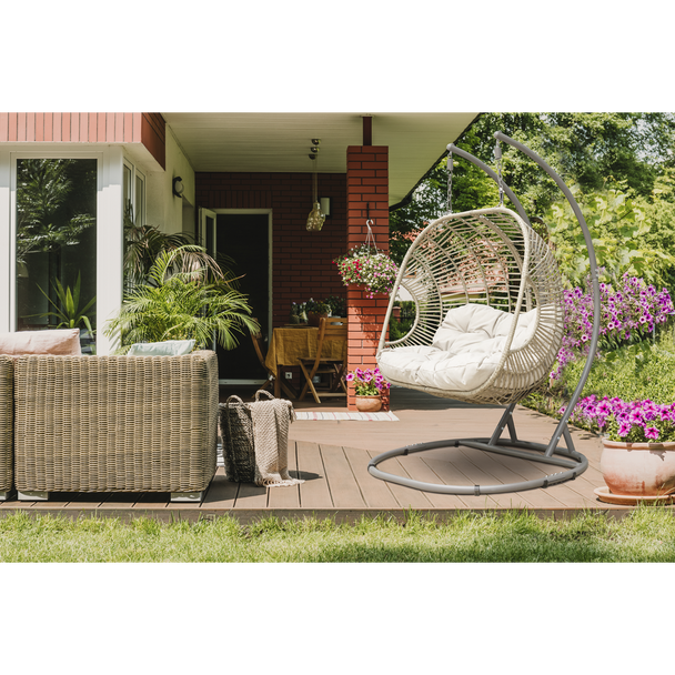 Sealey DG61 │ Dellonda Double Swinging Egg Chair with Cushion