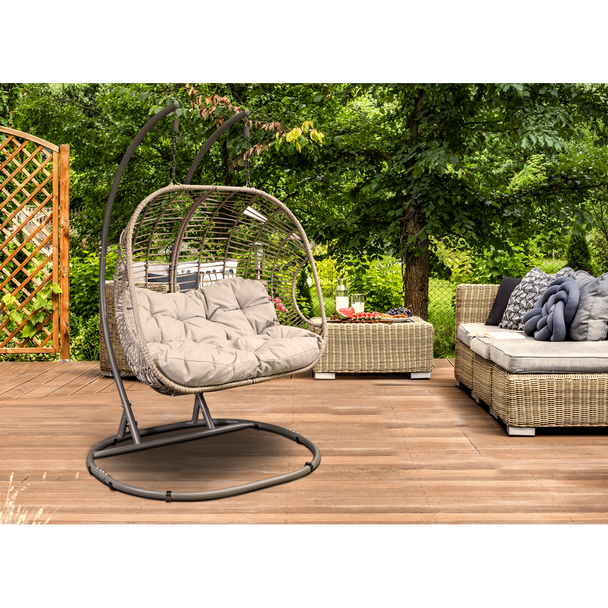 Sealey DG61 │ Dellonda Double Swinging Egg Chair with Cushion